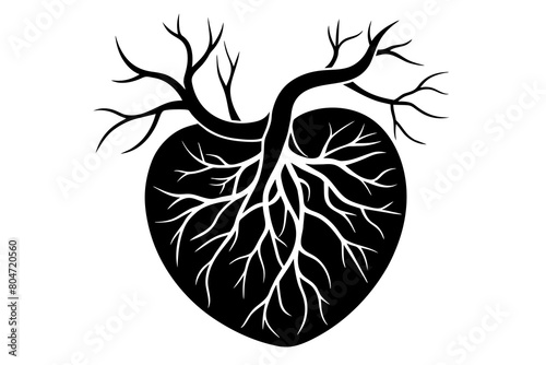 arteries silhouette illustration