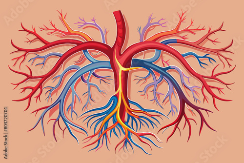 arteries vector illustration