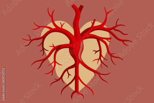 arteries vector illustration
