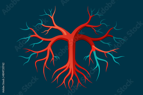arteries vector illustration