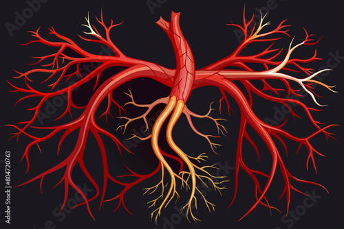 arteries vector illustration