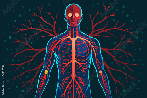 arteries vector illustration