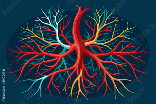 arteries vector illustration