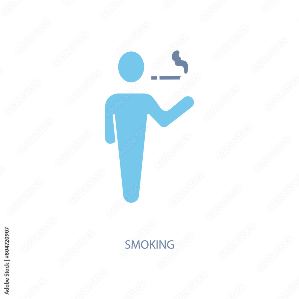 smoking concept line icon. Simple element illustration. smoking concept outline symbol design. smoking concept line icon. Simple element illustration. smoking concept outline symbol design.