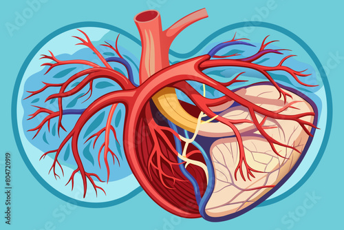 arteries vector illustration