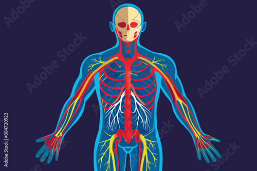 arteries vector illustration