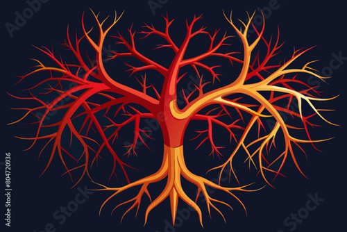 arteries vector illustration