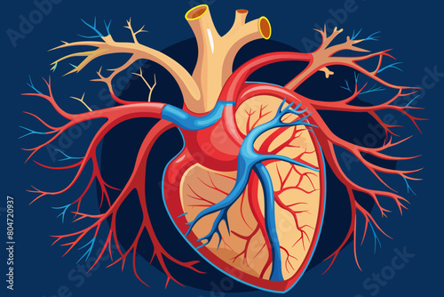 arteries vector illustration