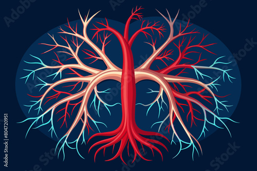 arteries vector illustration