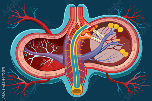 arteries vector illustration