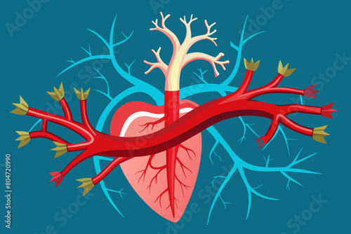 arteries vector illustration