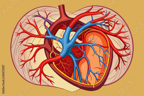 arteries vector illustration