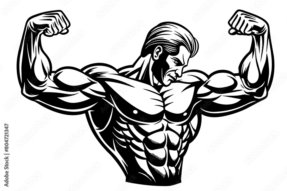 biceps line art silhouette illustration biceps line art silhouette illustration