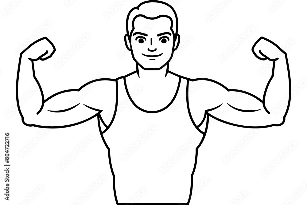 man arms line art silhouette illustration man arms line art silhouette illustration