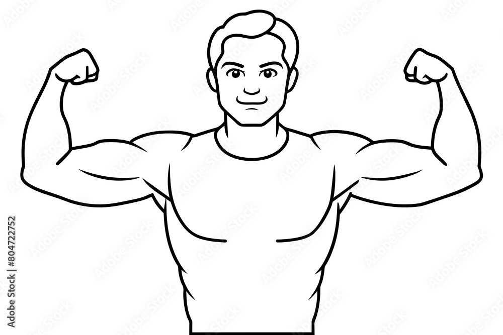 man arms line art silhouette illustration man arms line art silhouette illustration