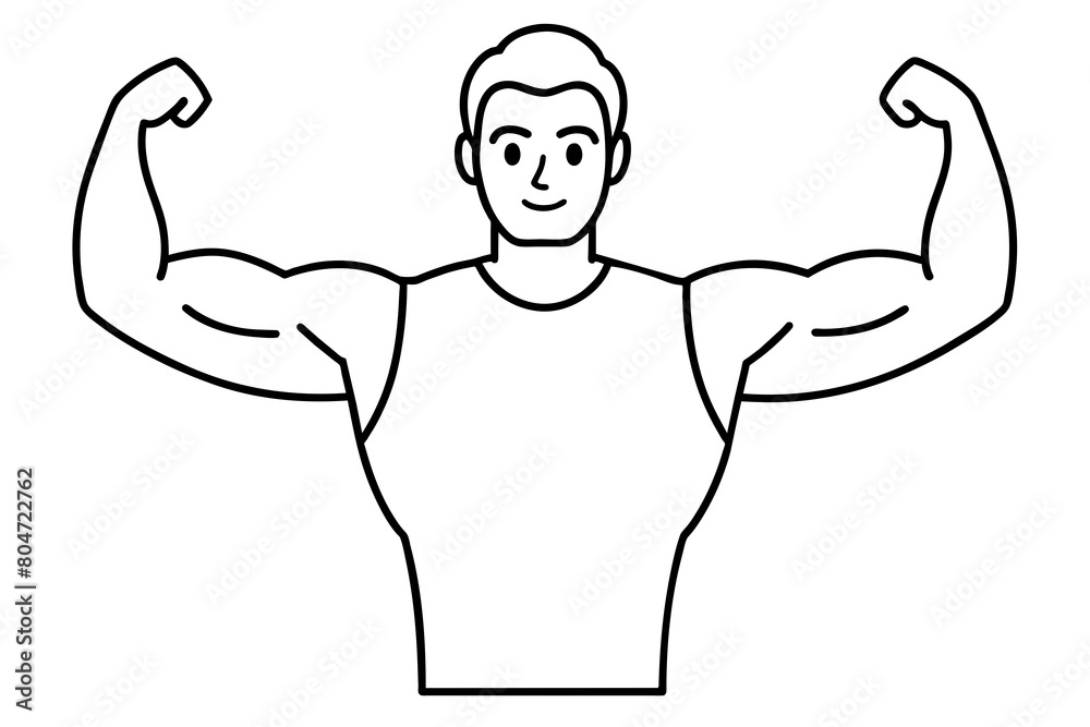 man arms line art silhouette illustration man arms line art silhouette illustration
