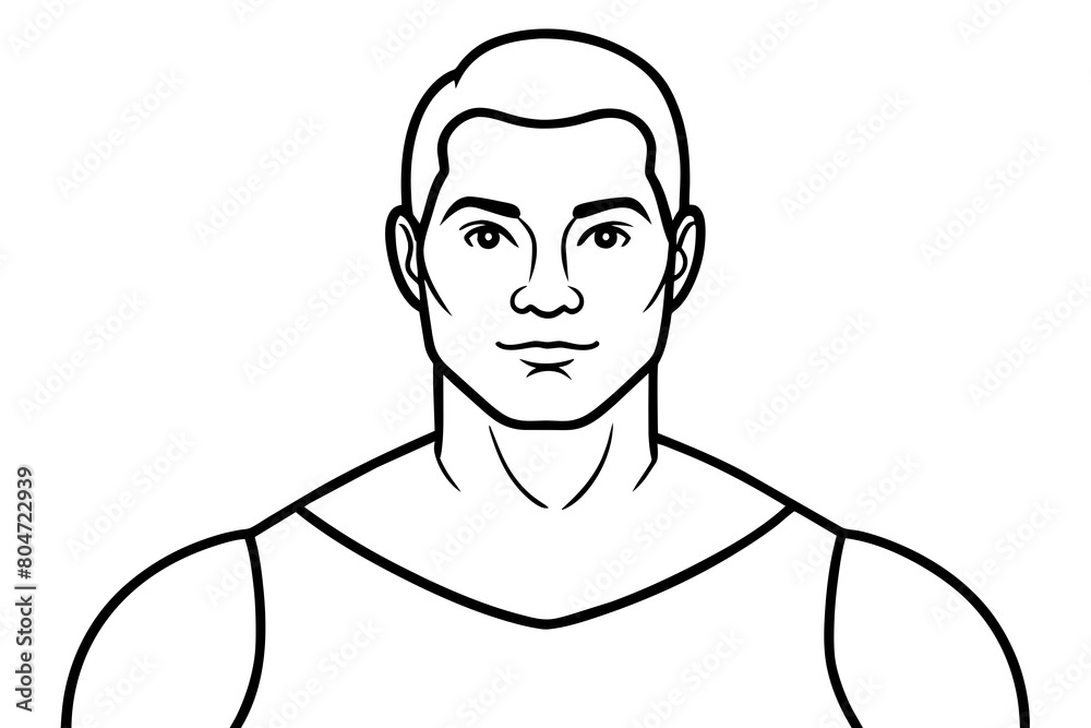 man shoulders line art silhouette illustration man shoulders line art silhouette illustration