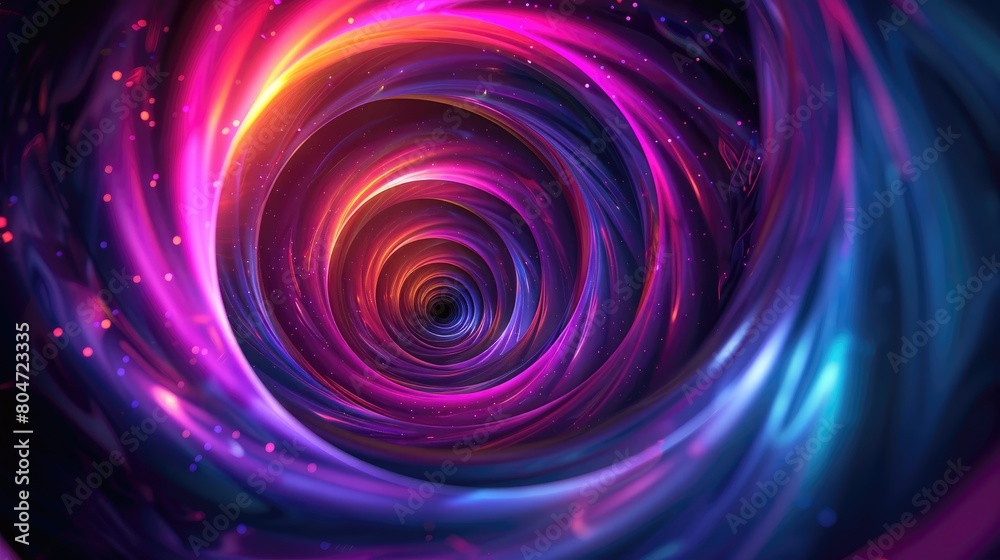 A journey through a wormhole. A journey through a wormhole.