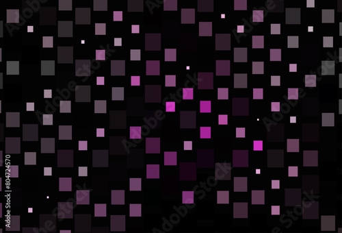 Dark Purple vector backdrop with lines, rectangles.