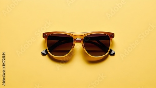 Top view men's summer sunglasses