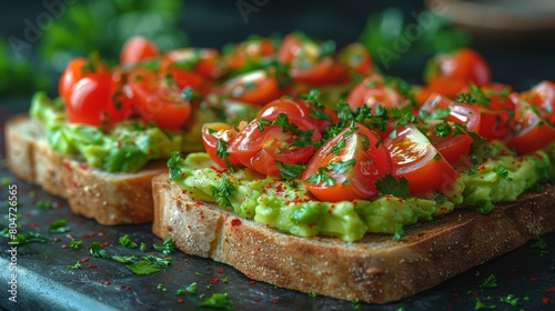 Avocado Toast with Cherry Tomatoes