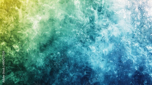 Abstract background with green, yellow and blue gradations.