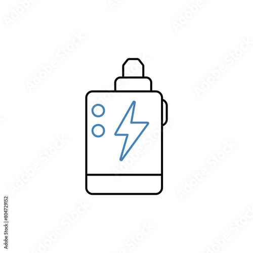 vape concept line icon. Simple element illustration. vape concept outline symbol design.