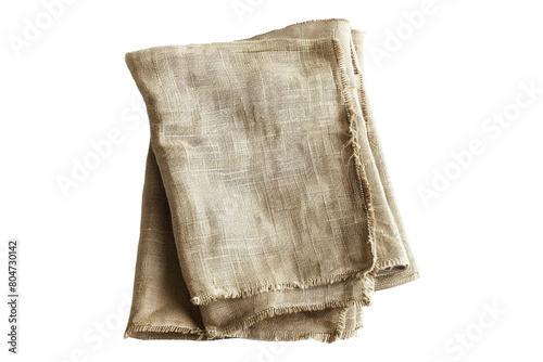 Natural lines napkin isolated on transparent background