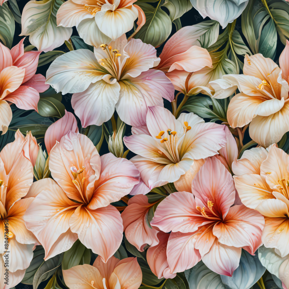 pattern with lilies seamless pattern pattern with lilies seamless pattern