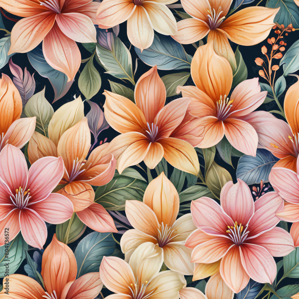 seamless pattern with flowers seamless pattern with flowers