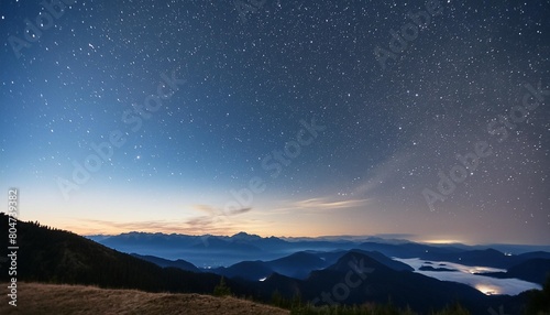 starlit night mesmerizing expanse of a clear night sky filled with twinkling stars background image generative ai