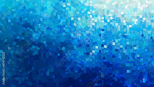 Pixelated Blues: An 8-Bit Seascape photo