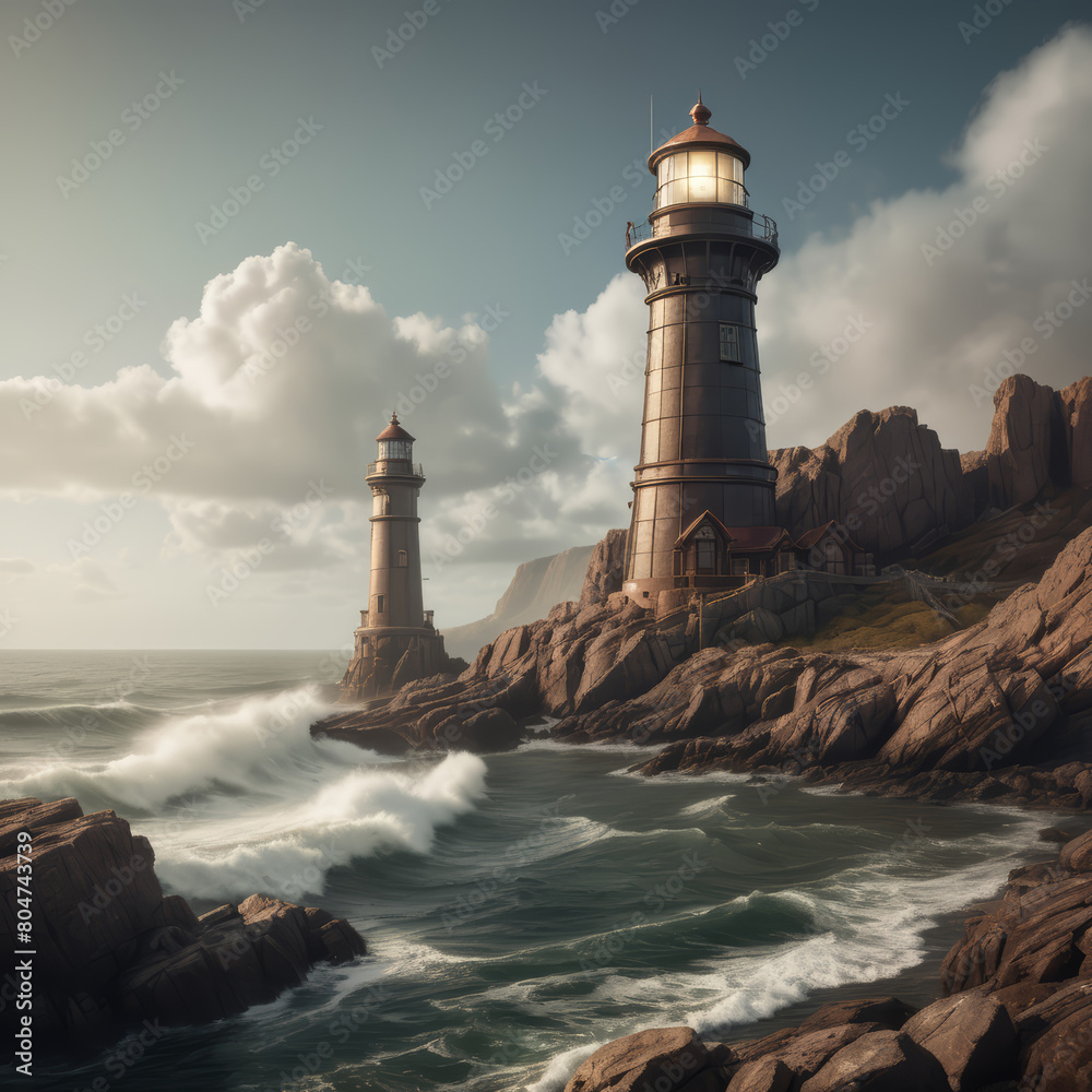 Lighthouses by the sea
