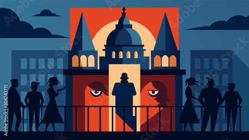 From the balconies of nearby buildings onlookers could see the shadow of fear cast by the parliament building embodying the nations apprehensions..