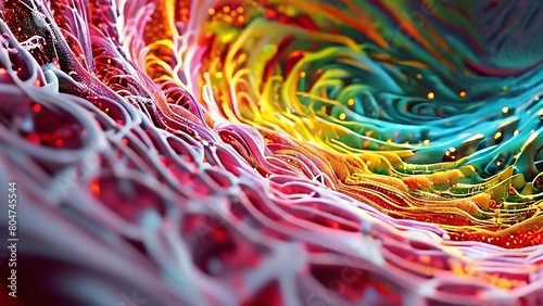 Psychedelic Energy Infused into Fractal Flare Digital Art