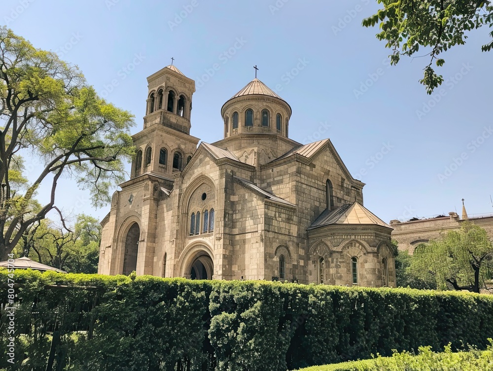 a picture showing the meeting place of Christian believers, in other words, the church. The territory of the church is green. a picture showing the meeting place of Christian believers, in other words, the church. The territory of the church is green.