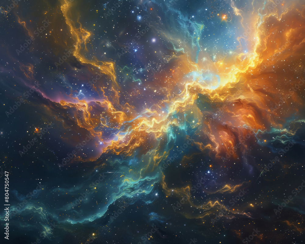 Nebulous Nexus Celestial Convergence