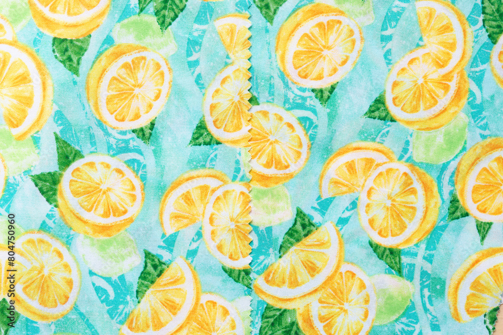 cloth with citrus pattern cloth with citrus pattern