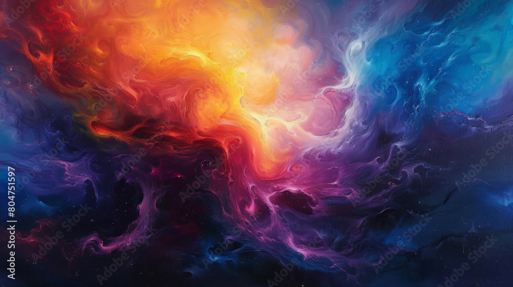 Stellar Strokes A Canvas of Cosmic Brilliance