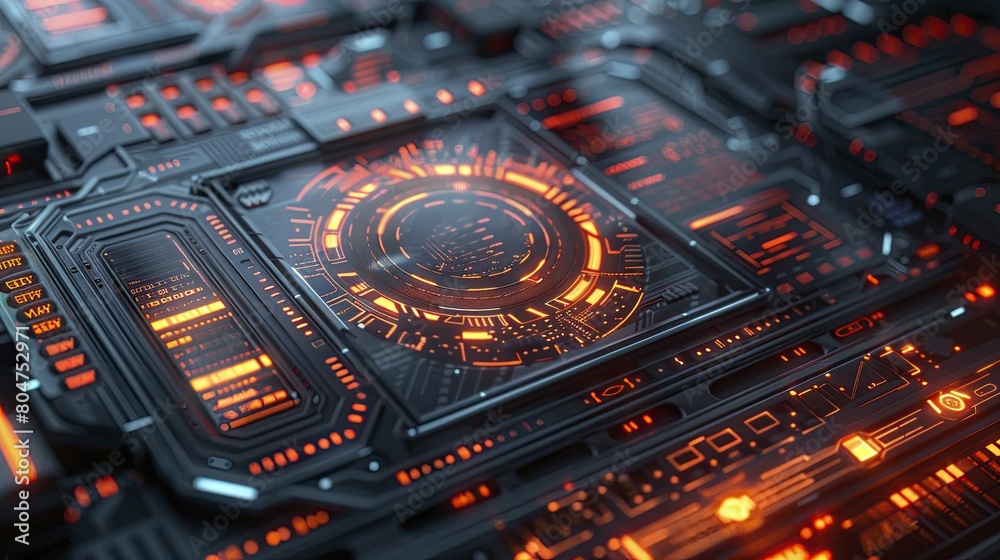 Immerse in the future with cutting-edge Neural Interface: vibrant displays, seamless interaction, and mesmerizing data streams.