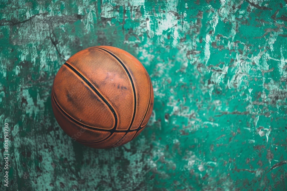 Sturdy Basketball equipment floor. Wood net object. Generate Ai Sturdy Basketball equipment floor. Wood net object. Generate Ai