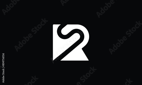 rs letter logo corporate. sr letter vector logo photo
