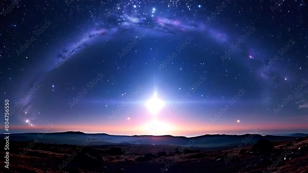 Ethereal Elegance: Cosmic Halo Adorning Elliptical Galaxy