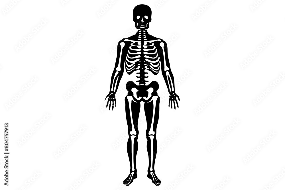 skeleton line art silhouette illustration skeleton line art silhouette illustration