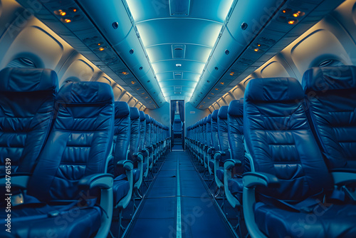 interior of the airplane photo