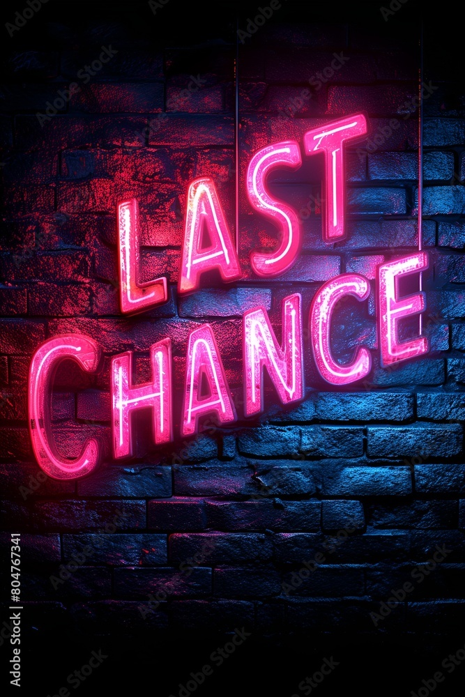 Sign - “LAST CHANCE ” - graphic resource - background - important message - dramatic illustration - bold letters Sign - “LAST CHANCE ” - graphic resource - background - important message - dramatic illustration - bold letters