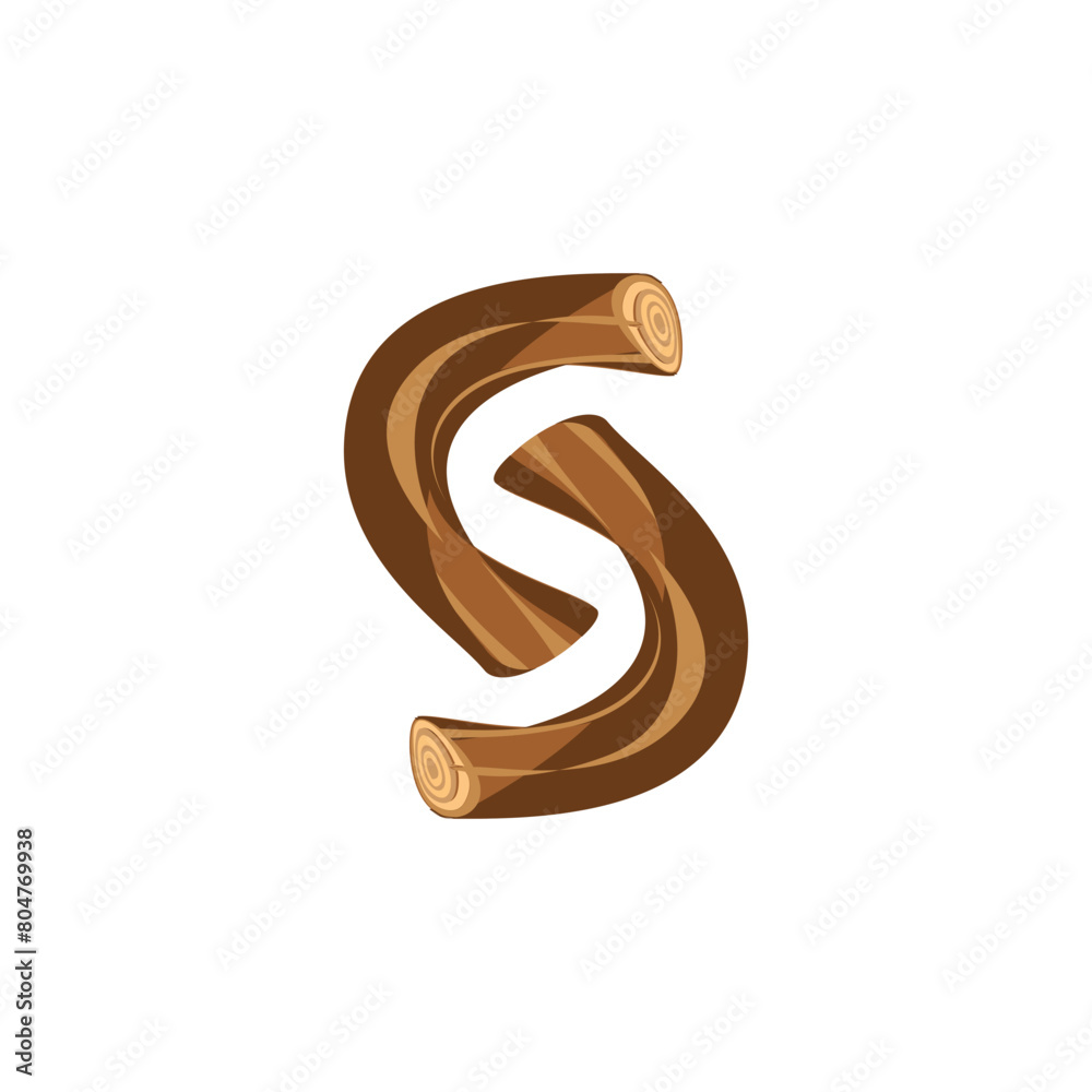 Letter S Wood Branch logo icon vector template Letter S Wood Branch logo icon vector template
