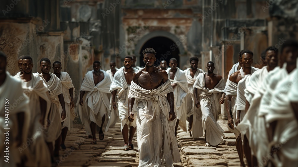 Fototapeta premium men of ancient Rome in toga