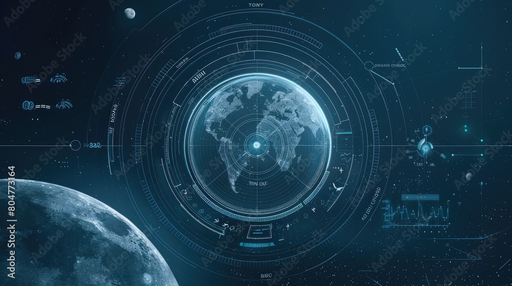 Cosmic Time UI Panel: Earth and Moon Cosmic Time UI Panel: Earth and Moon