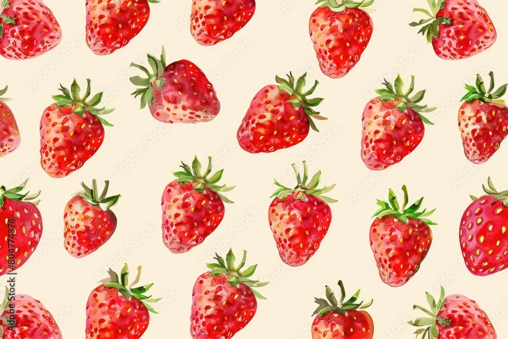 Fresh background with lots of strawberries Fresh background with lots of strawberries